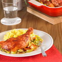 Рецепт Куриных ножек ны подушке иза овощьёго