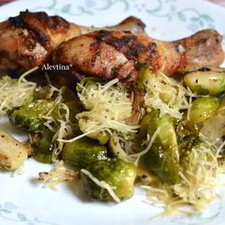 Рецепт Куриных ножек с брюссельской капустой