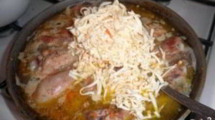 Рецепт куриных ножек в сырном соусе
