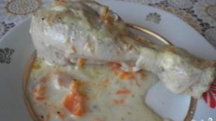 Рецепт куриных ножек в сырном соусе