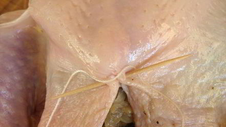 Рецепт курицы, фаршированной орехами, черносливом и яблоком