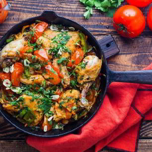 Рецепт Курицы на сковороде по-абхазски