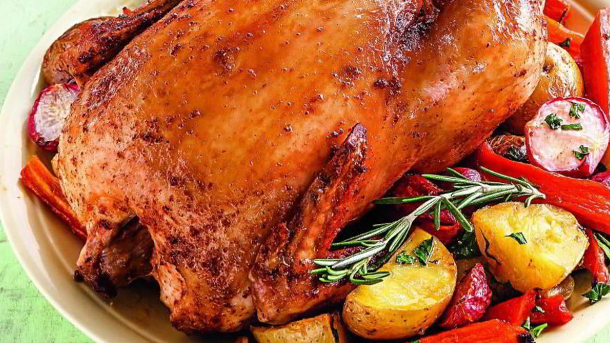 Рецепт курицы с овощами