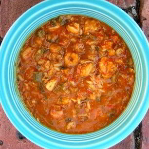 Рецепт Курицы с рисом и овощами по-креольски