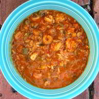 Рецепт Курицы с рисом и овощами по-креольски