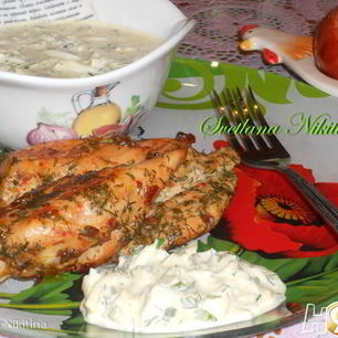 Рецепт Курицы с яичным соусом