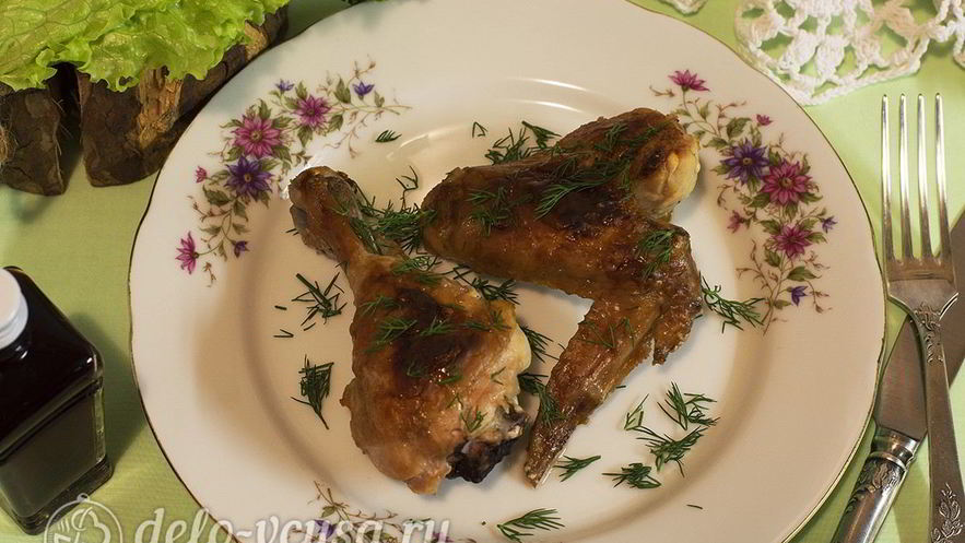Рецепт курицы в духовке под соусом