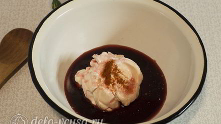 Рецепт курицы в духовке под соусом