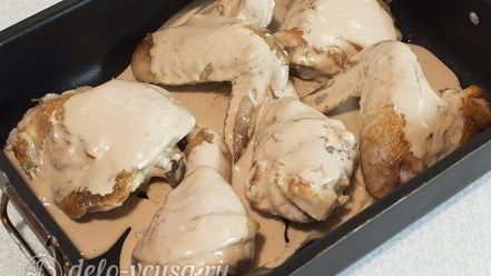 Рецепт курицы в духовке под соусом
