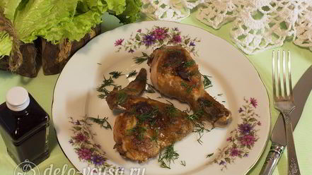 Рецепт курицы в духовке под соусом