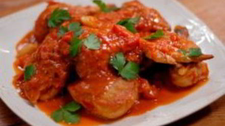 Рецепт курицы в томатном соусе в духовке