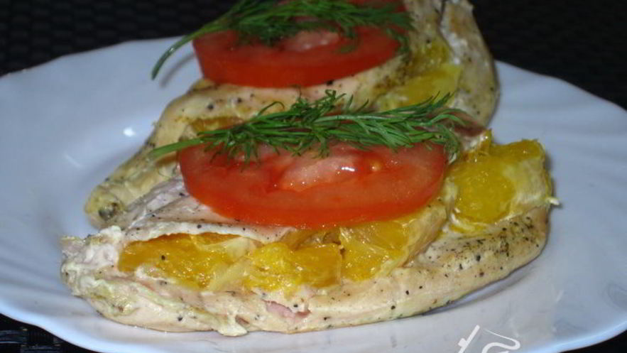 Рецепт курятины, запеченной с апельсинами