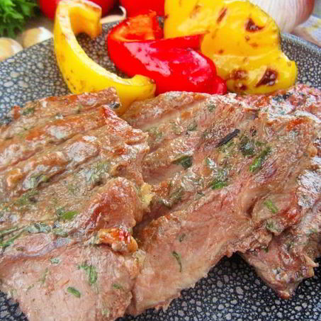 Рецепт Пряной говядины на углях