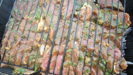 Рецепт пряной говядины на углях