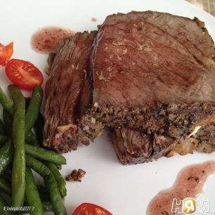 Рецепт Ростбифа под винным соусом