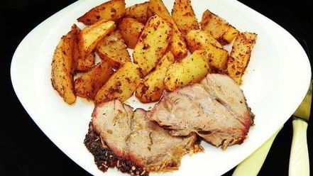 Рецепт рульки с картофелем по-царски