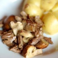 Рецепт Сердца, жаренного с грибами