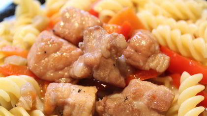 Рецепт Свинины с овощами в вине