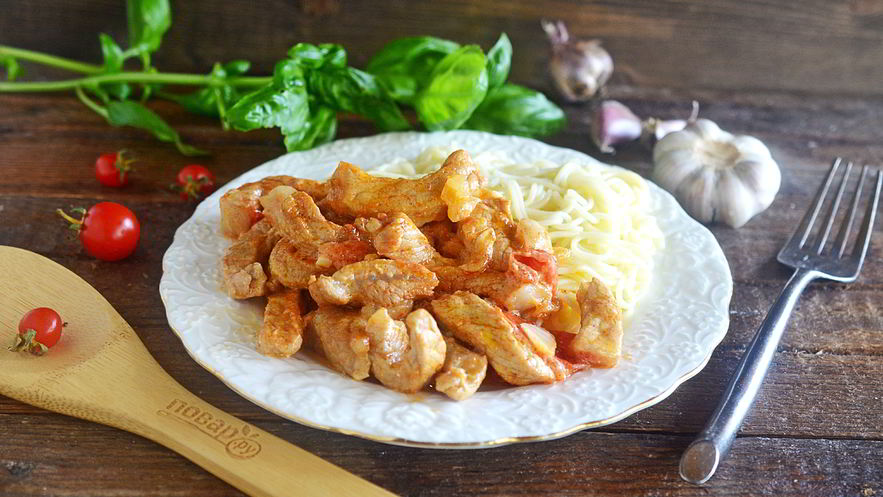 Рецепт свинины с паприкой