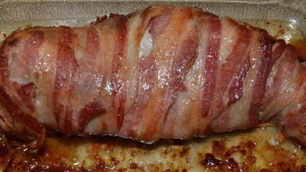 Рецепт свинины в беконе