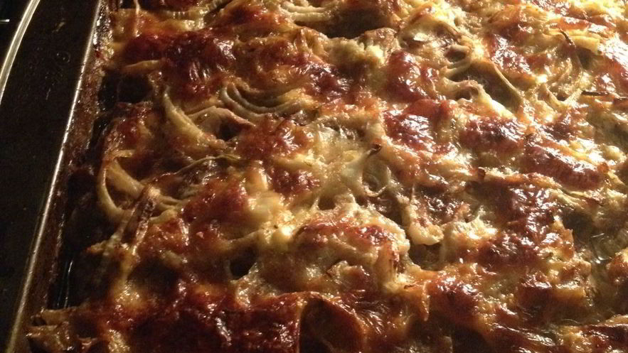 Рецепт свинины запеченной с сыром