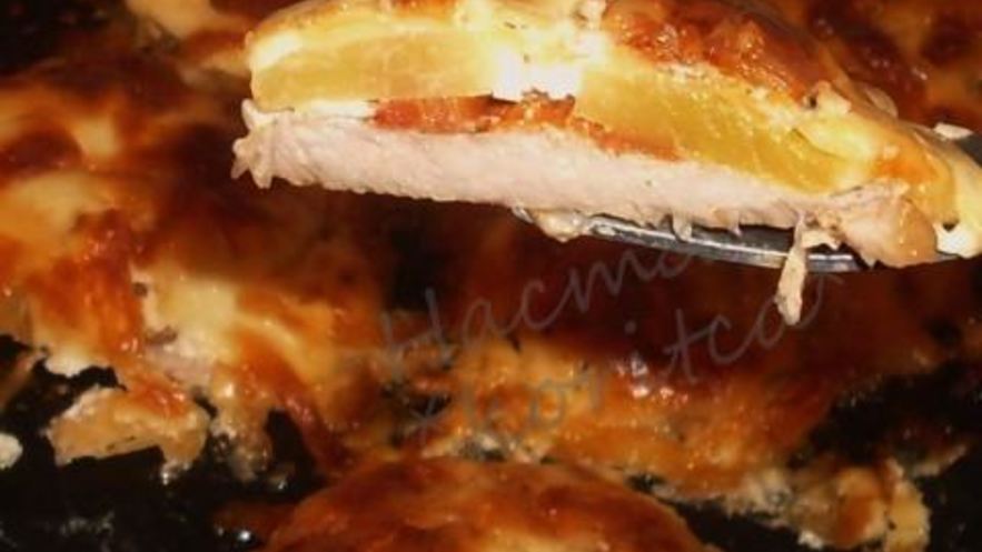 Рецепт свиных отбивных под ананасовой шубой