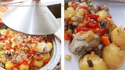 Рецепт Тажина курица с овощами