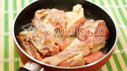 Рецепт томленой курицы с гречневой кашей