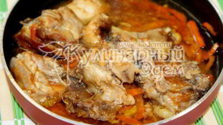 Рецепт томленой курицы с гречневой кашей