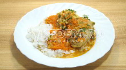 Рецепт тушеной курицы