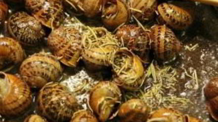 Рецепт улиток, жареных с розмарином