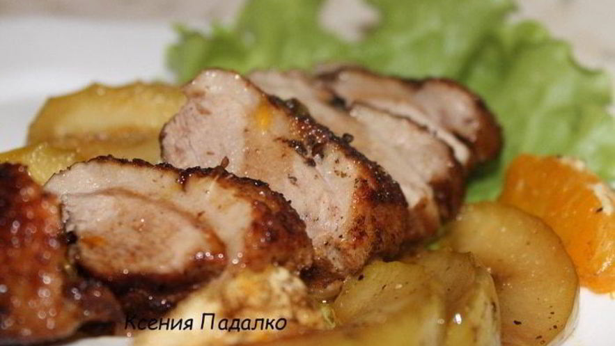 Рецепт утки с бальзамиком и фруктами