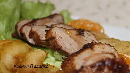 Рецепт утки с бальзамиком и фруктами