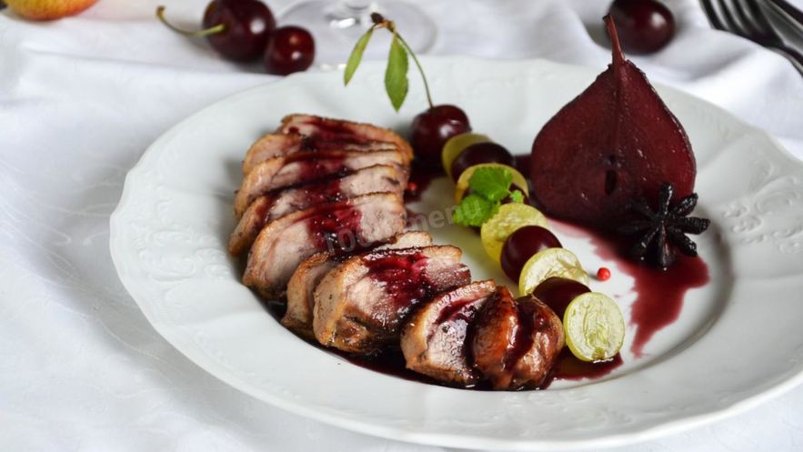 Рецепт утки с грушей