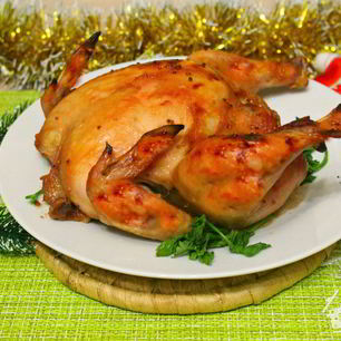 Рецепт Запеченных цыплят в горчичном маринаде с кленовым сиропом