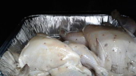 Рецепт запеченных цыплят в горчичном маринаде с кленовым сиропом