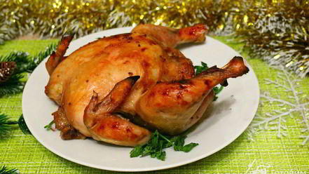 Рецепт запеченных цыплят в горчичном маринаде с кленовым сиропом