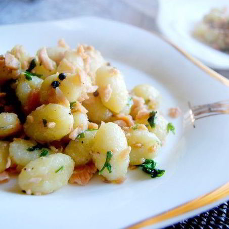 Рецепт Ньокков с семгой