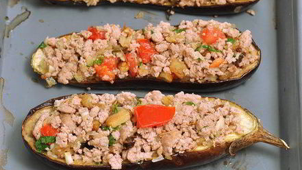 Рецепт баклажанов, фаршированных мясом