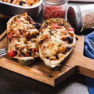 Рецепт Баклажанов, фаршированных рубленой говядиной и каперсами