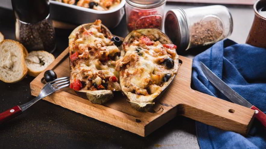 Рецепт баклажанов, фаршированных рубленой говядиной и каперсами