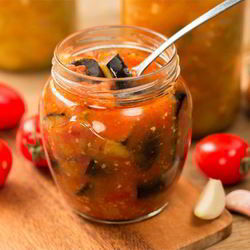 Рецепт Баклажанов с помидорами и морковкой