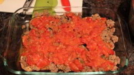 Рецепт баклажанов со свининой