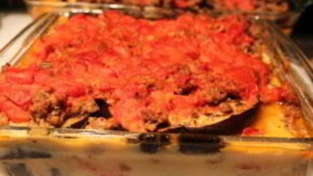 Рецепт баклажанов со свининой