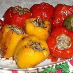 Рецепт Болгарского перца с начинкой из куриного фарша
