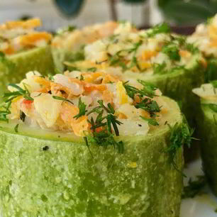 Рецепт Фаршированных кабачков по-монастырски