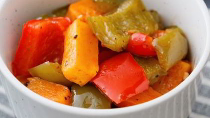 Рецепт Кабачков с перцем в духовке