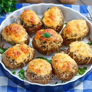 Рецепт Картофеля, фаршированного грибами