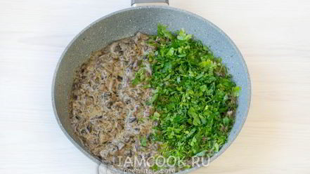 Рецепт картофеля, фаршированного грибами