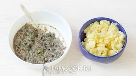 Рецепт картофеля, фаршированного грибами